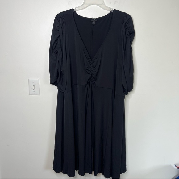 TORRID MINI STUDIO KNIT CINCH FRONT SKATER DRESS - Picture 3 of 10
